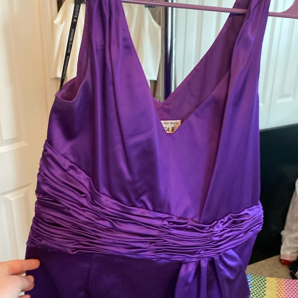 Purple cocktail dress size 10